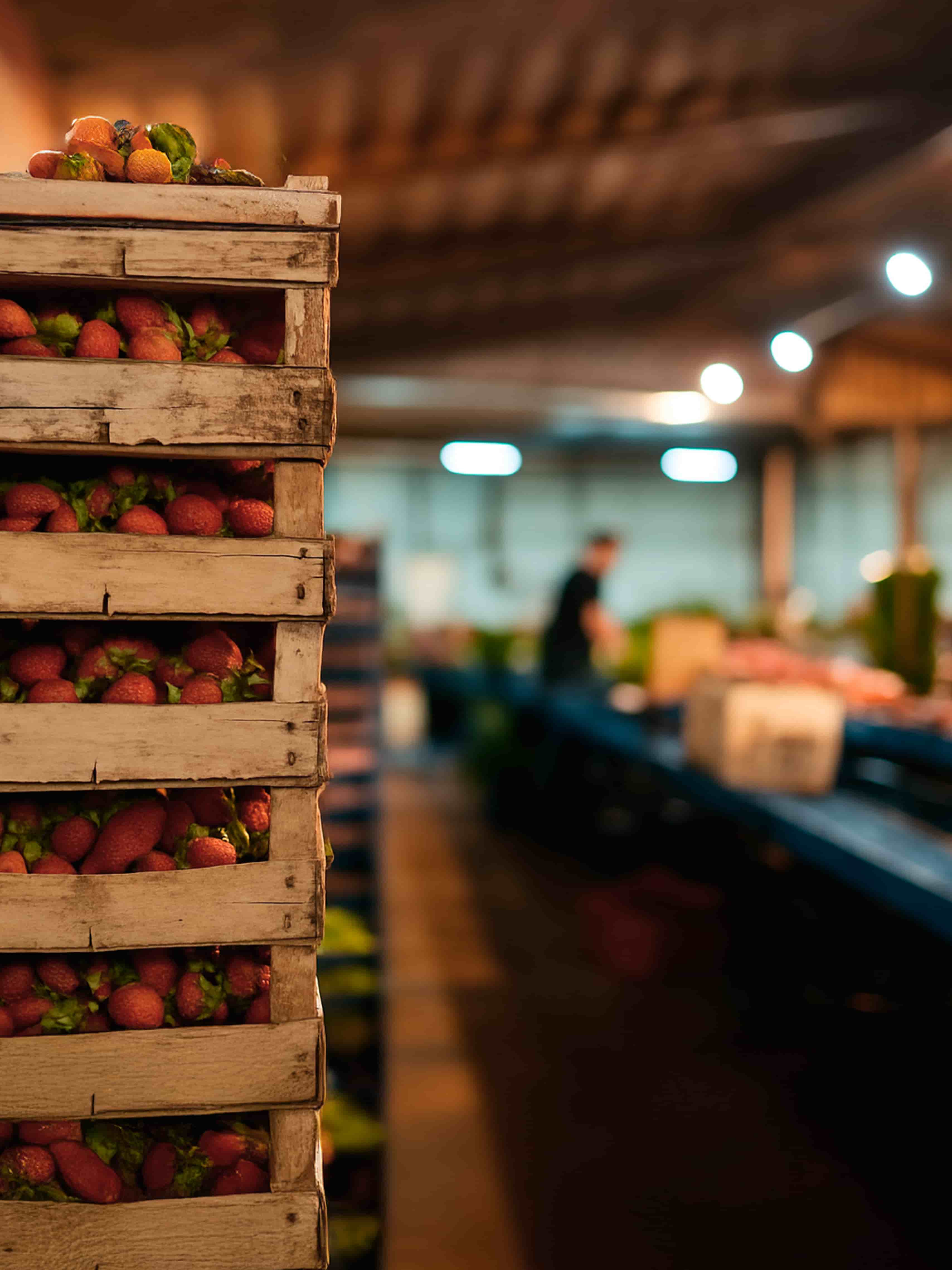 Frutillas en producción